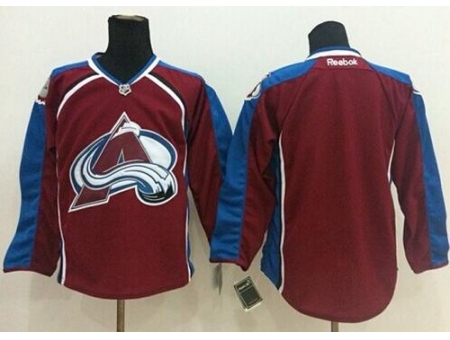 Colorado Avalanche Blank Stitched Red NHL Jersey