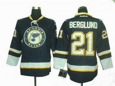 St. Louis Blues 21# Patrik Berglund DK Blue Jersey