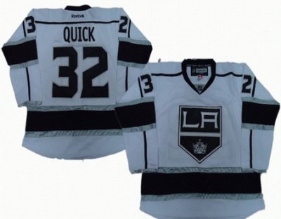 Los Angeles kings 32# Jonathan Quick White Jersey