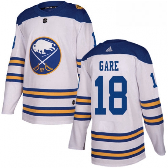 Mens Adidas Buffalo Sabres 18 Danny Gare Authentic White 2018 Winter Classic NHL Jersey