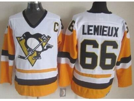 Pittsburgh Penguins #66 Mario Lemieux White CCM NHL Jerseys