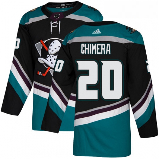 Youth Adidas Anaheim Ducks 20 Jason Chimera Authentic Black Teal Third NHL Jersey