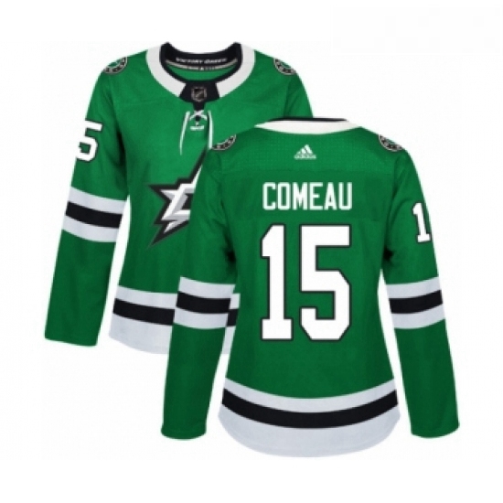 Womens Adidas Dallas Stars 15 Blake Comeau Premier Green Home NHL Jersey