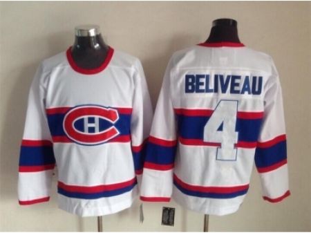 NHL montreal canadiens #4 beliveau white jerseys[2015 winter classic]