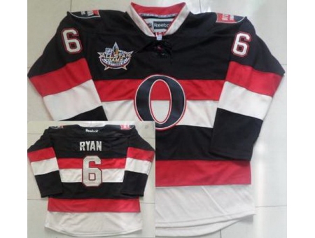 Ottawa Senators 6 Bobby Ryan Black All Star Game NHL Jerseys