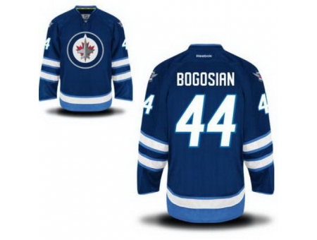 Winnipeg Jets #44 Zach Bogosian Blue Hockey NHL Jersey