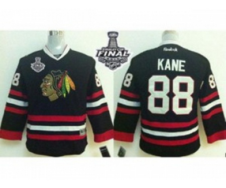 youth nhl jerseys chicago blackhawks #88 kane black-1[2015 stanley cup]