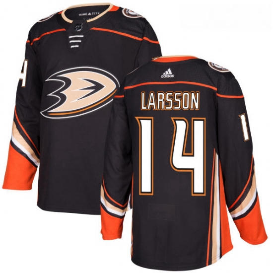 Youth Adidas Anaheim Ducks 14 Jacob Larsson Authentic Black Home NHL Jersey