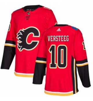 Youth Adidas Calgary Flames 10 Kris Versteeg Premier Red Home NHL Jersey