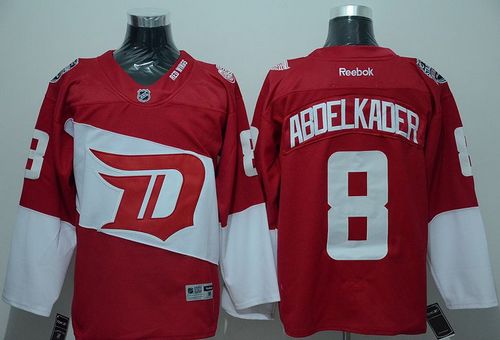 Red Wings #8 Justin Abdelkader Red 2016 Stadium Series Stitched NHL Jersey