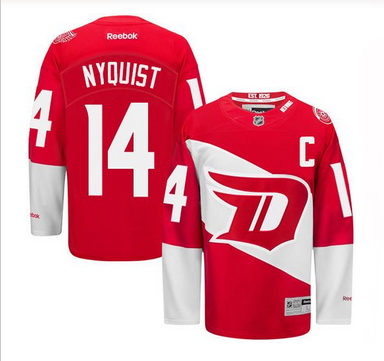 Detroit Red Wings #14 Gustav Nyquist Red 2016 Stadium Series Stitched NHL Jersey