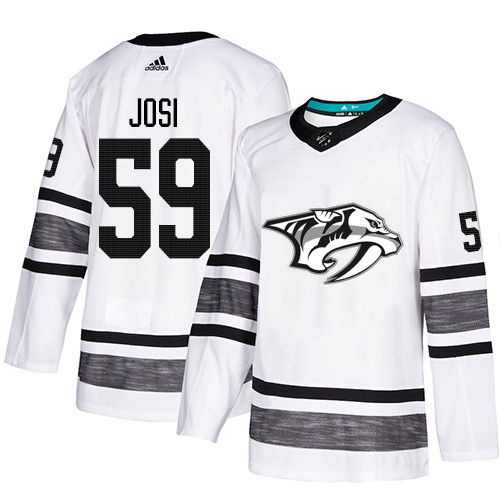 Predators #59 Roman Josi White Authentic 2019 All Star Stitched Hockey Jersey