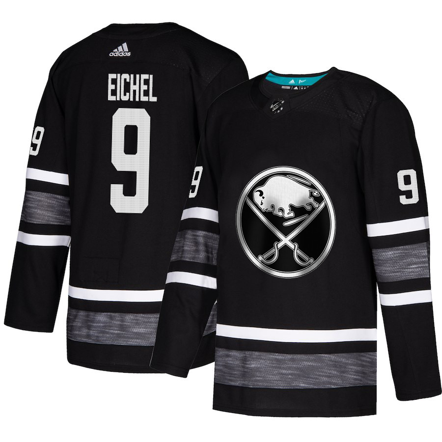 Sabres #9 Jack Eichel Black Authentic 2019 All Star Stitched Hockey Jersey