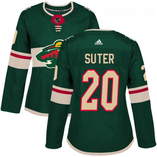 Womens Adidas Minnesota Wild 20 Ryan Suter Premier Green Home NHL Jersey