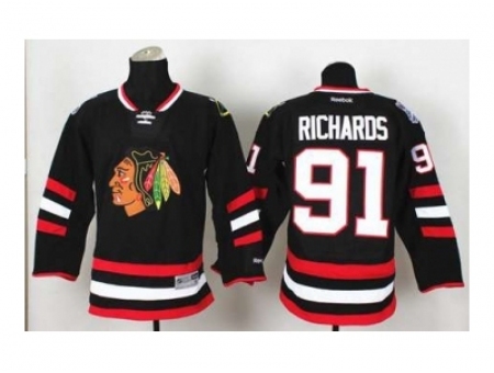 NHL Jerseys Chicago Blackhawks #91 Richards black