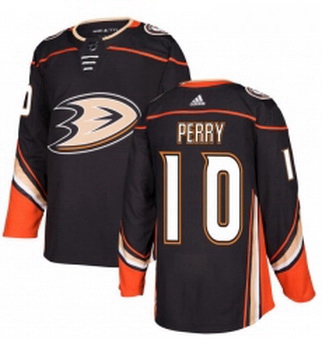 Youth Adidas Anaheim Ducks 10 Corey Perry Authentic Black Home NHL Jersey