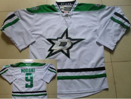 Dallas Stars 9 Mike Modano White Jerseys