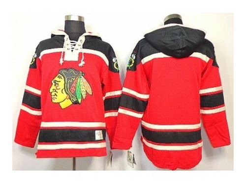 nhl jerseys chicago blackhawks red[pullover hooded sweatshirt]