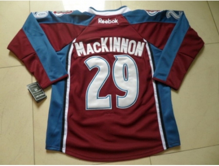 NHL Jerseys Colorado Avalanche #29 Mackinnon red-blue