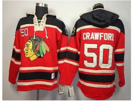 NHL jerseys Chicago Blackhawks #50 Crawford red[pullover hooded sweatshirt]