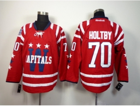 NHL Washington Capitals #70 Braden Holtby Red Stitched Jerseys(2015 Winter Classic)