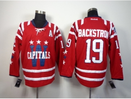 NHL Washington Capitals #19 Nicklas Backstrom Red Stitched Jerseys(2015 Winter Classic)