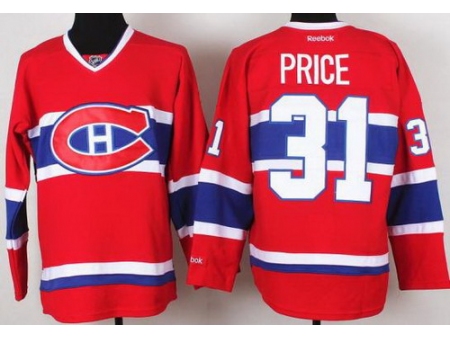 Montreal Canadiens 31 Carey Price Red NHL Hockey Jerseys