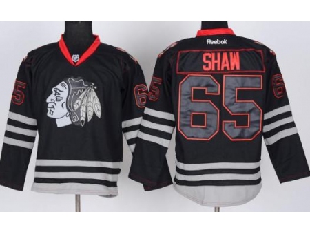 Chicago Blackhawks 65 Andrew Shaw Black ICE NHL Jerseys