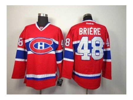 NHL Jerseys Montreal Canadiens #48 Briere red