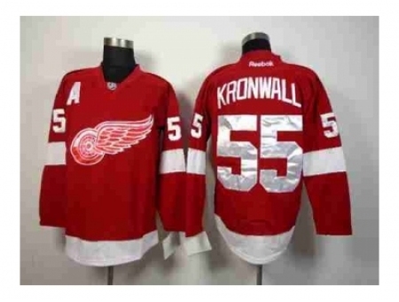 NHL Jerseys Detroit Red Wings #55 Kronwall red[[patch A]