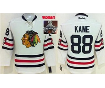 women nhl jerseys chicago blackhawks #88 kane white[2015 winter classic][2015 Stanley cup champions]