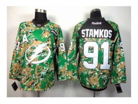 NHL Jerseys Tampa Bay Lightning #91 Stamkos camo[patch A]