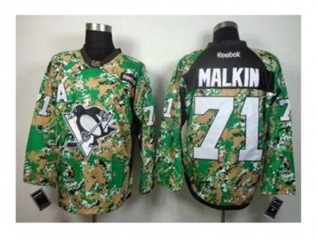 NHL Jerseys Pittsburgh Penguins #71 Malkin camo[patch A]