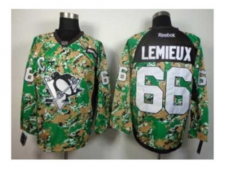 NHL Jerseys Pittsburgh Penguins #66 Lemieux camo[patch C]