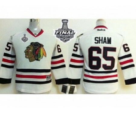 youth nhl jerseys chicago blackhawks #65 shaw white[2015 stanley cup]