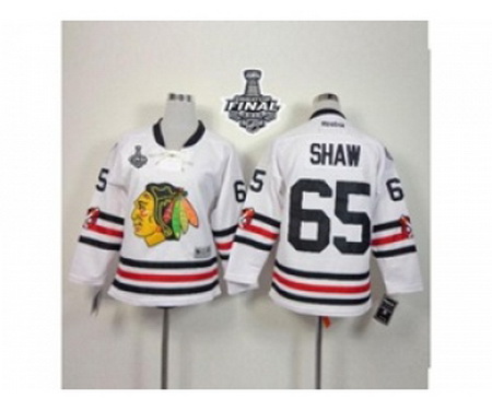 youth nhl jerseys chicago blackhawks #65 shaw white[2015 winter classic][2015 stanley cup]