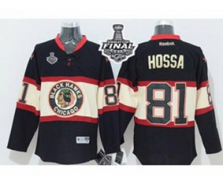 youth nhl jerseys chicago blackhawks #81 hossa black [New Third][2015 stanley cup]