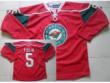 Minnesota Wild #5 Christian Folin Red NHL Jersey