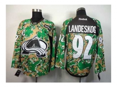 NHL Jerseys Colorado Avalanche #92 Landeskog Camo Jerseys[patch C]