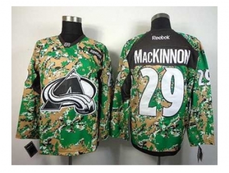 NHL Jerseys Colorado Avalanche #29 Mackinnon Camo Jerseys