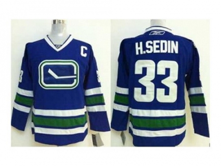 NHL Jerseys Vancouver Canucks #33 H.sedin blue[2014 new][patch C]