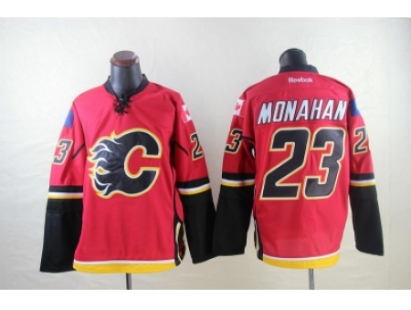 NHL Calgary Flames #23 Sean Monahan Red Stitched Jerseys