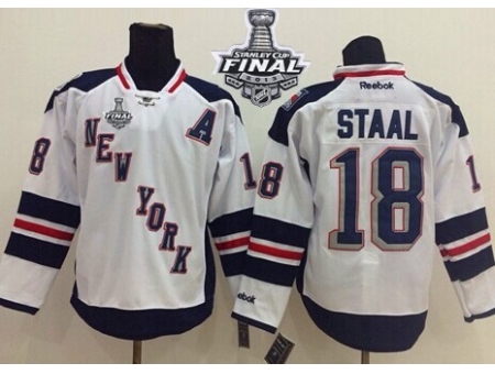 New York Rangers #18 Marc Staal White 2014 Stadium Series With Stanley Cup Finals Stitched NHL Jerse