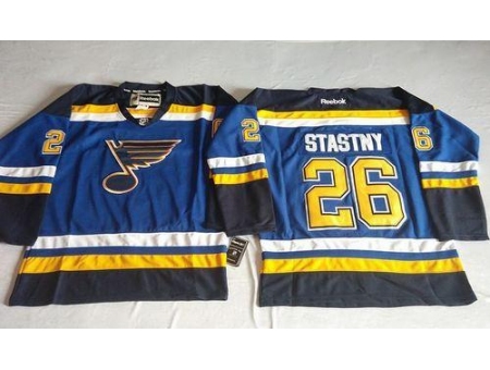 St. Louis Blues #26 Paul Stastny Light Blue Home Stitched NHL Jersey