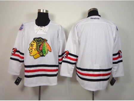 NHL Chicago Blackhawks Blank 2015 Winter Classic White Jerseys