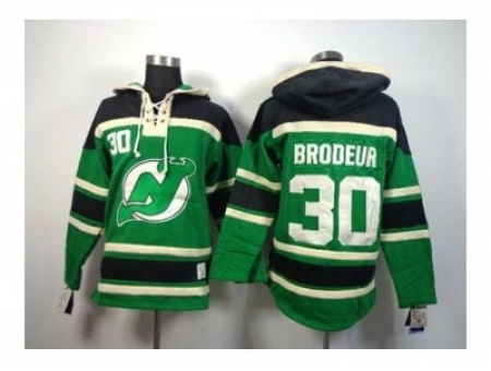 NHL Jerseys new jersey devils #30 brodeur green[pullover hooded sweatshirt]