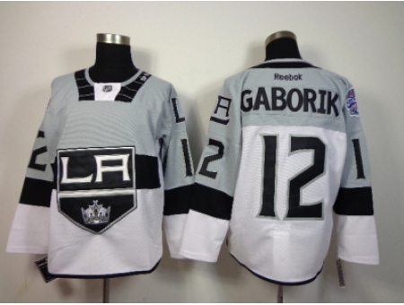 NHL Los Angeles Kings #12 Gaborik stadium white-grey jerseys