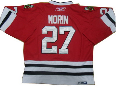 Chicago Blackhawks #27 Jeremy Morin Red Throwback CCM NHL ice hockey Jerseys