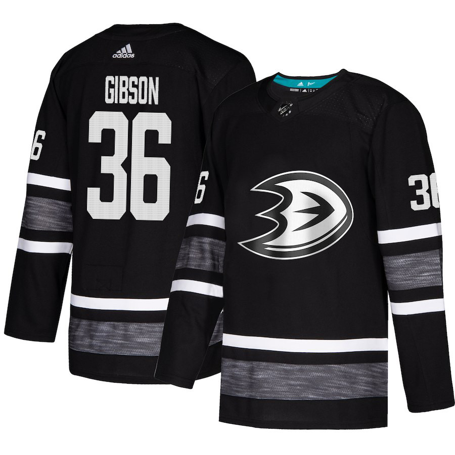 Ducks #36 John Gibson Black Authentic 2019 All Star Stitched Hockey Jersey