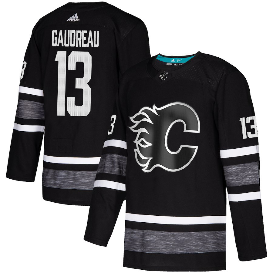 Flames #13 Johnny Gaudreau Black Authentic 2019 All Star Stitched Hockey Jersey